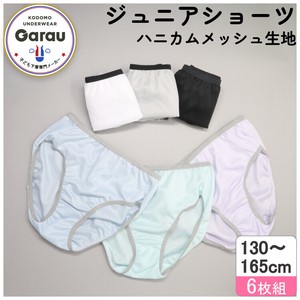 Kids' Underwear Little Girls Pastel Mesh Honeycomb 6-pcs pack 130 ~ 165cm