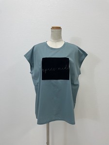 【2024年 新作】ダブルシルケットコットン100% フロッキープリント Tシャツ