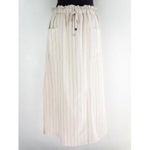 Skirt Stripe Pocket Rayon A-Line 2024 Spring/Summer