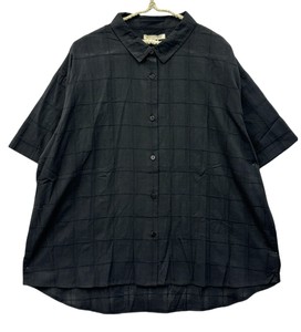 Button Shirt/Blouse Shirtwaist Plaid