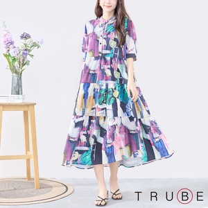 Casual Dress L One-piece Dress Tiered 【2024NEW】