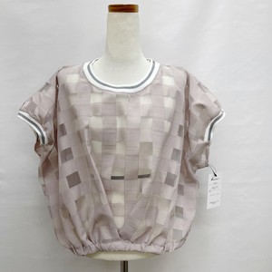 Button Shirt/Blouse Dolman Sleeve Transparency Spring/Summer Tops