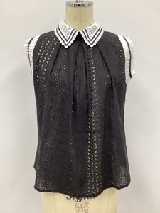 Button Shirt/Blouse Lace Blouse