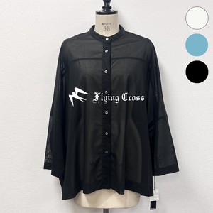 Button Shirt/Blouse Stand-up Collar