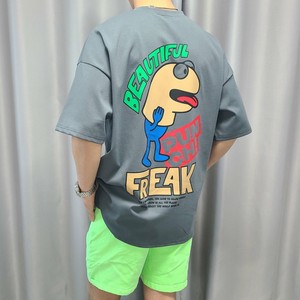 【2024春夏新作】FREAKプリントオーバーサイズTシャツ