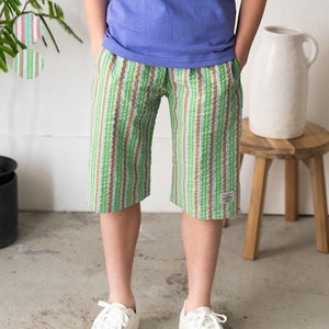 Kids' Short Pant Colorful Stripe Thin 6/10 length