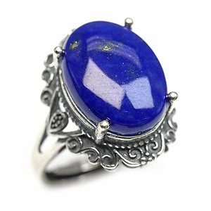 Silver-Based Turquoise/Lapis Lazuli Ring Rings