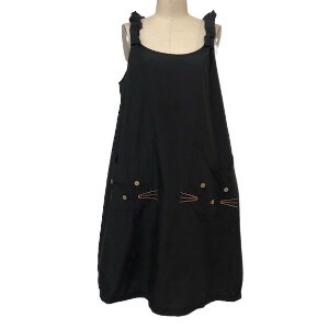Casual Dress Cat Pocket Jumper Skirt 2024 Spring/Summer