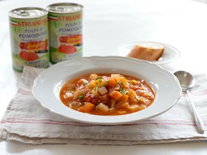 ストリアネーゼ有機トマト缶カット 400g（クエン酸不使用・有機JAS認証・オーガニック）