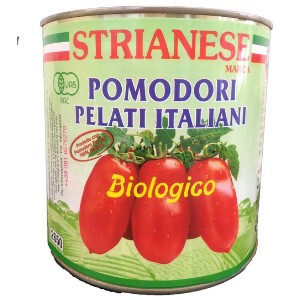 ストリアネーゼ有機トマト缶ホール 2,500g（クエン酸不使用・有機JAS認証・オーガニック）