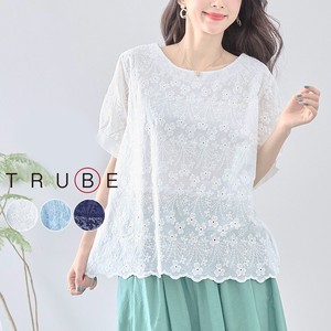 T-shirt Pullover Cotton L Embroidered M 【2024NEW】