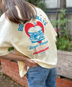 【SDギャザリング】VintageライクBURGERプリントTシャツ