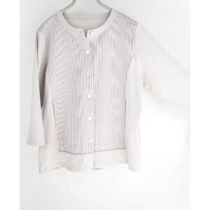 T-shirt Stripe Premium Cardigan Sweater 7/10 length 2024 Spring/Summer Made in Japan