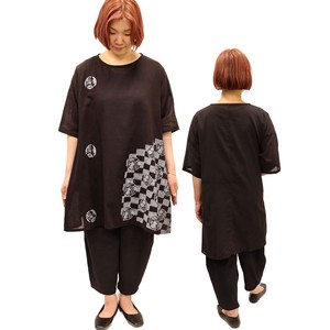 Casual Dress Tunic Printed Ladies' Japanese Pattern