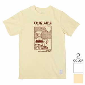 T 恤/上衣 Design 咖啡 棉 男女兼用 有机 日本制造