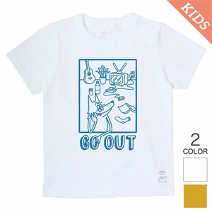 オーガニックコットン / キッズ半袖Tシャツ / ユニセックス / 日本製 / GO OUTデザイン
