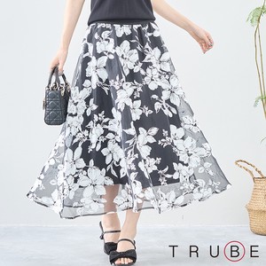 Skirt Floral Pattern L M 【2024NEW】