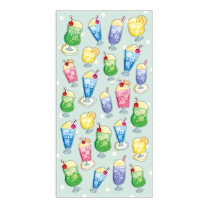 Stickers Cream Soda Summer Selection Clear