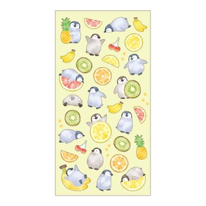 Stickers Washi Fruit and Penguin Summer Selection