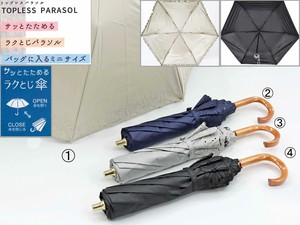 2024新作　晴雨兼用傘　トップレス折　ポーラー刺繍