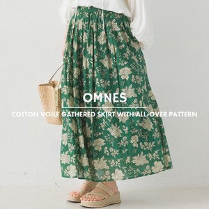 [SD Gathering] Skirt Patterned All Over Gathered Skirt Cotton 2024 Spring/Summer