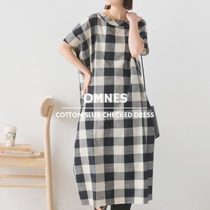 [SD Gathering] Casual Dress Plaid Cotton One-piece Dress 2024 Spring/Summer