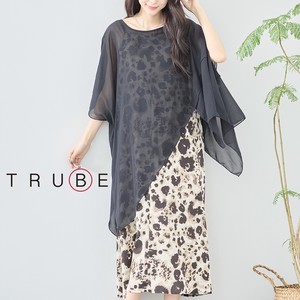 Casual Dress Set Leopard Print L One-piece Dress M 2-pcs 【2024NEW】