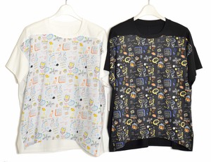 T-shirt Dolman Sleeve M Switching Cut-and-sew
