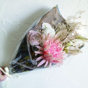 FLOWER BOUQUET ＆ FRAGRANCE PAPER J 造花とフレグランスペーパーセット