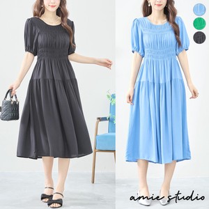 Casual Dress Design Shirring L One-piece Dress 【2024NEW】