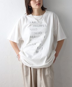【予約】箔プリントオーバーサイズTシャツ