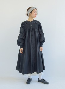 洋装/连衣裙 高密度纯棉 2024年 抽褶 洋装/连衣裙 棉