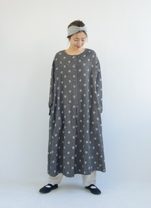Casual Dress Dot Jacquard One-piece Dress