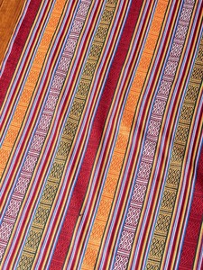 〔50cm切り売り〕ネパール伝統のコットン織り生地　薄手〔幅約107cm〕