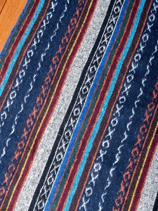 〔50cm切り売り〕〔片面起毛加工〕ネパール伝統のコットン織り生地　厚手〔幅約117〜119cm〕