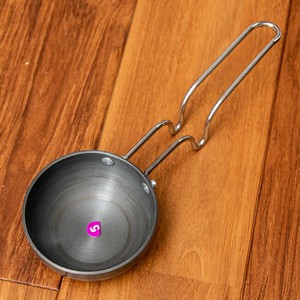 ミニタルカパン - 黒 ノンスティック【約24cm】インド料理でスパイスをテンパリングする調理器具