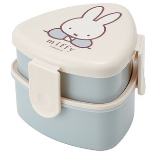 【公式】 抗菌三角おにぎり用ランチボックス2段 (フォーク付) 【miffy】 スケーター