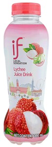 【ライチジュース】IF 15%ライチ果汁入り飲料　タイ産 ハラル認証 350ml