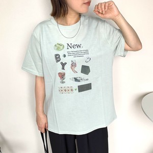 即納【2025新作】プリントTシャツ　半袖　夏服　インナーT　シンプル