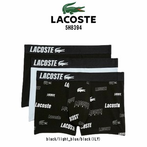 LACOSTE(ラコステ)ボクサーパンツ ストレッチ コットン トランク 3枚セットメンズ 男性用 下着 5H8394
