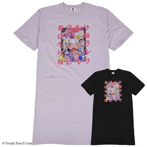 寺田てら Tシャツ トップス イラスト スーパービックT 半袖 オーバーサイズ クリエイター イラストレーター