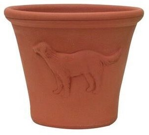 予約販売・6月入荷予定◆ウィッチフォード･植木鉢《ゴールデンレトリバー》 英国製 Golden Retriever Pot