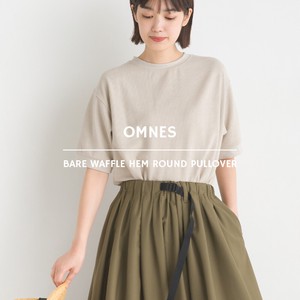 T-shirt Pullover Round-hem Spring/Summer Bear Waffle Short-Sleeve