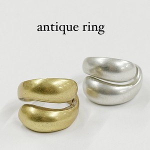 台紙付き【真鍮リング】ニッケルフリー | アンティークカラー | 指輪 | 古代金・古代銀