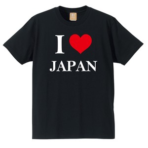 【インバウンド/和柄/お土産/海外向】 おみやげTシャツ　I LOVE JAPAN