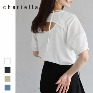 【SALE】バックスリットデザインTシャツ/cheriella