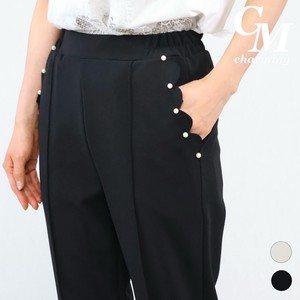 Full-Length Pant Pearl Design Pocket Scallop Tapered Pants NEW