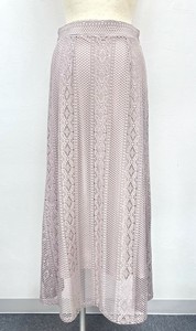 裙子 民族风图案 镂空针织 喇叭裙