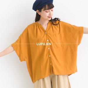 Button Shirt/Blouse Band-Collar Shirt Rayon Cotton Linen Linen-blend 【2024NEW】