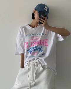 【2024春夏新作】ブルックリンロゴプリントTシャツ